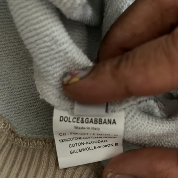 100% Authentic Dolce & Gabbana woman’s Cropped Hoodie - Picture 6 of 6
